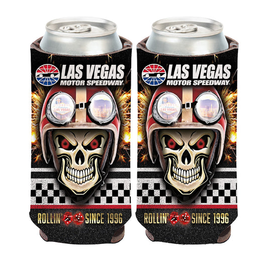 LVMS 20oz Skull Can Cooler