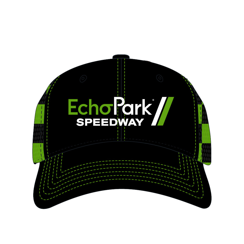EPS Youth Black and Green Checkered Hat