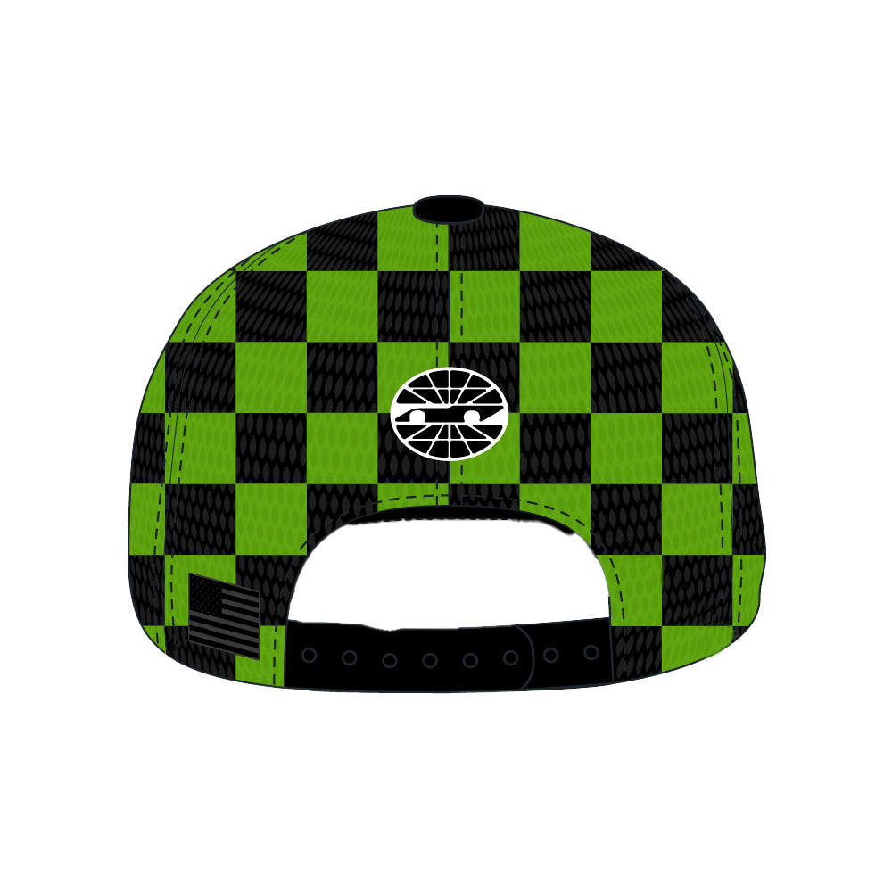 EPS Youth Black and Green Checkered Hat