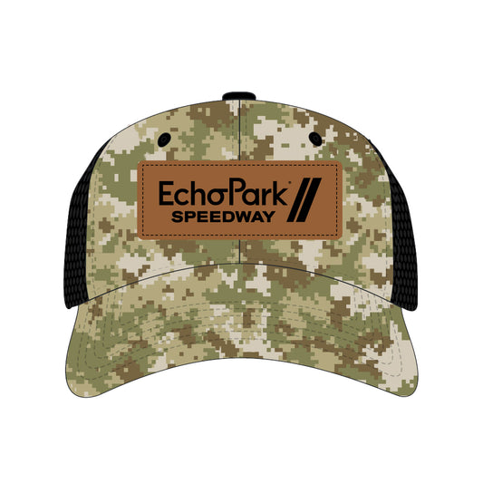 EPS Camo Leather Patch Hat