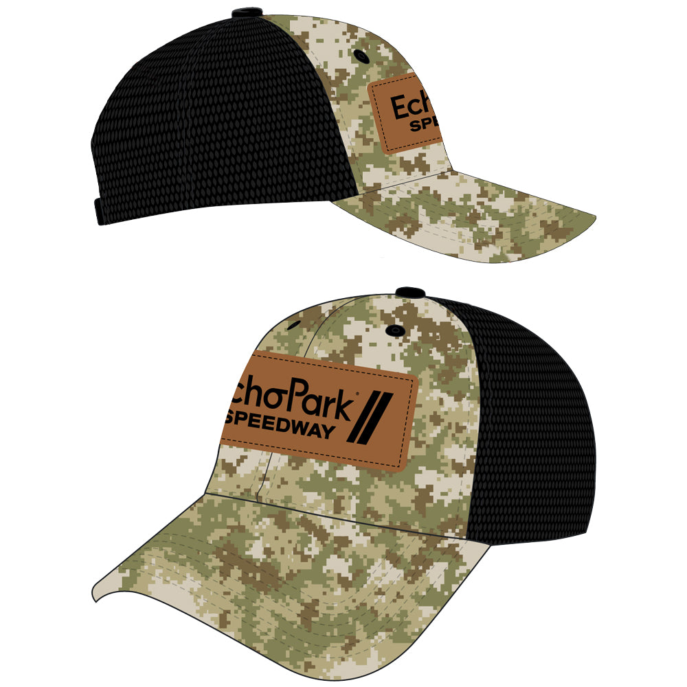 EPS Camo Leather Patch Hat