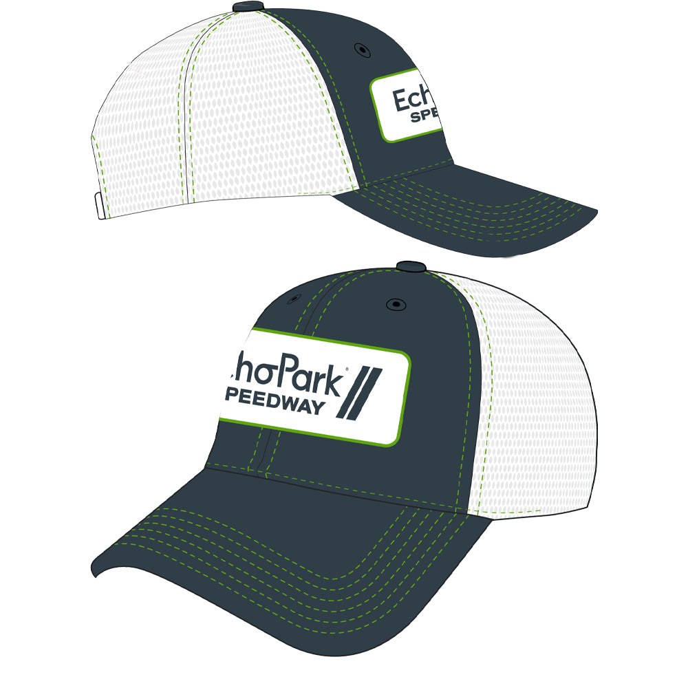 EchoPark Speedway Green and White Patch Hat