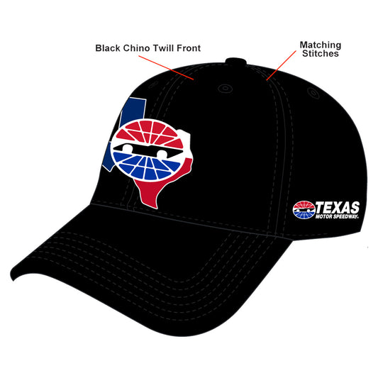 TMS State Flag Patch Hat Black
