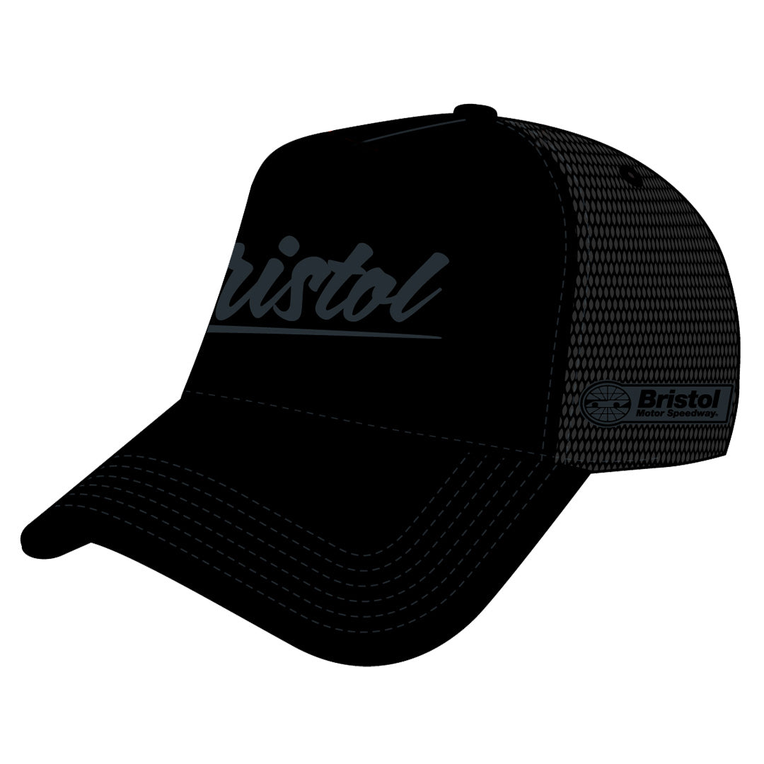 Bristol Motor Speedway Trucker Hat | Adjustable Trucker Foam Black Hat | Trucker Mesh Hat | Retro Vintage Trucker Hat | Snapback Hat Mans