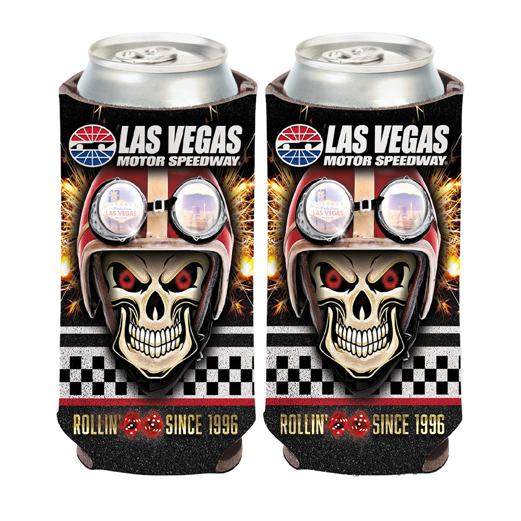 LVMS 20oz Skull Can Cooler