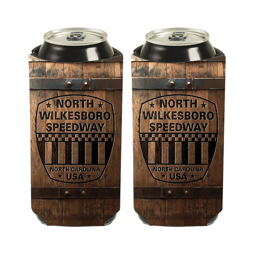 NWS Wood Barrel Slim Can Cooler