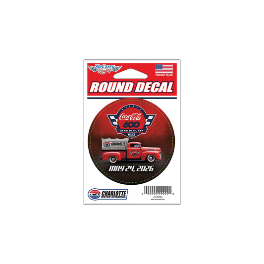 Coca-Cola 600 Round Decal