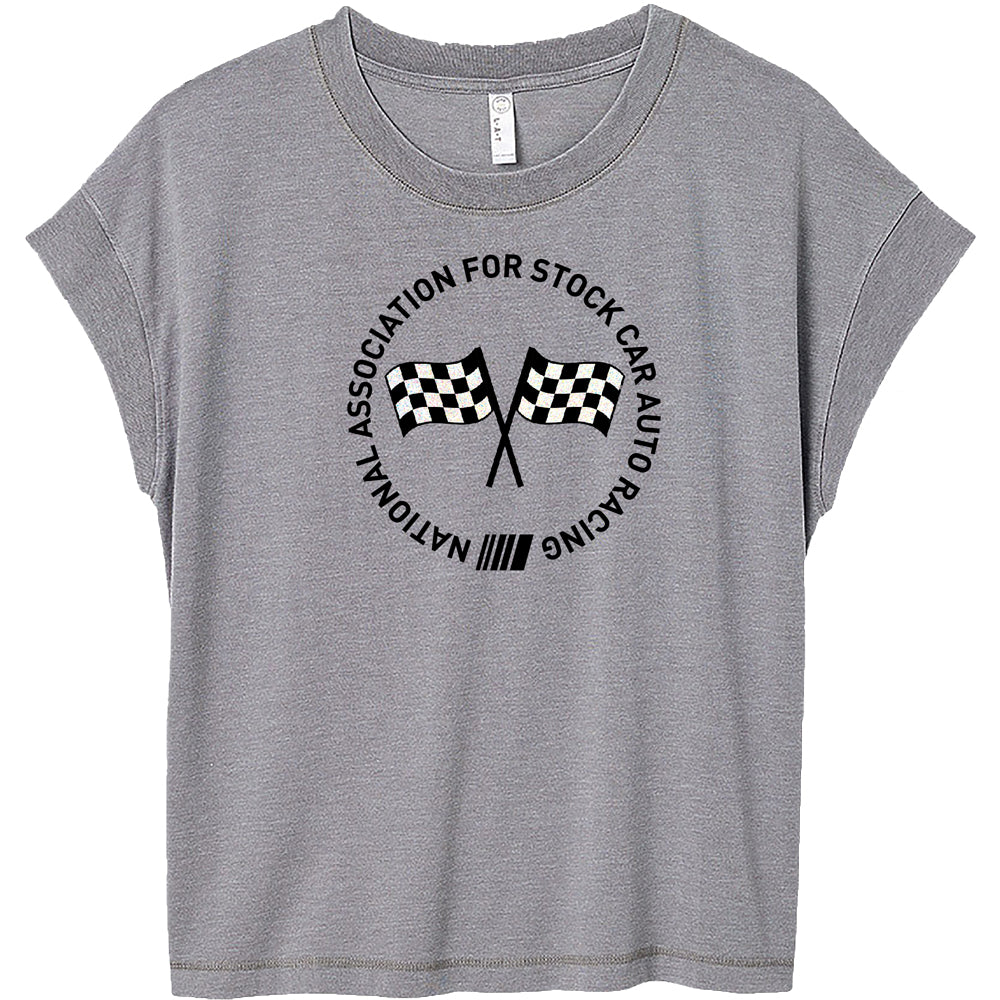 NASCAR Ladies "Crossed Flags" Tee