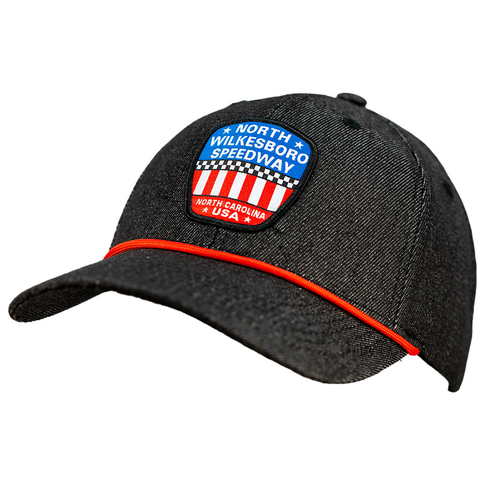 NWS Black Denim Logo Hat