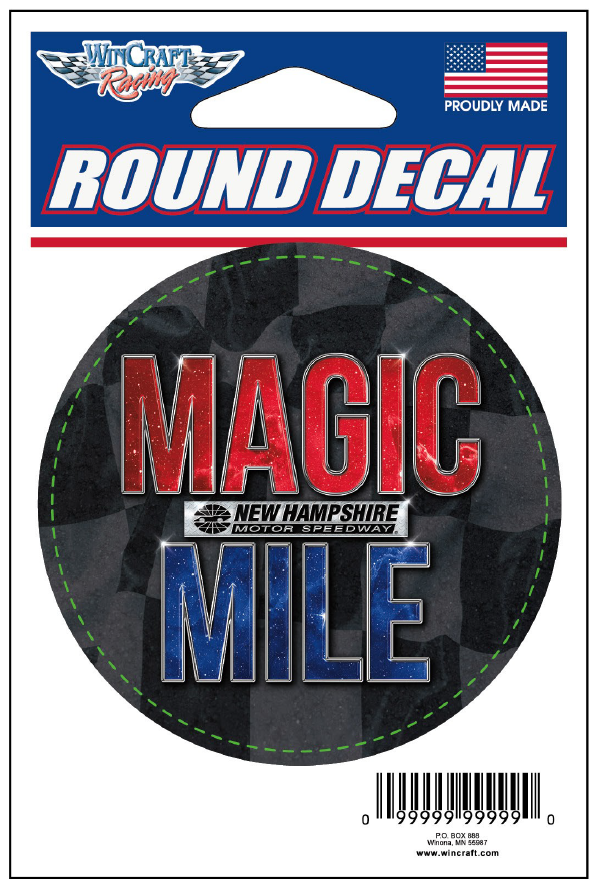 NHMS Magic Mile Round Decal Speedway Motorsports Online Store