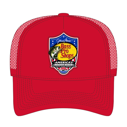 Bass Pro Shops Night Race Red Mesh Event Hat