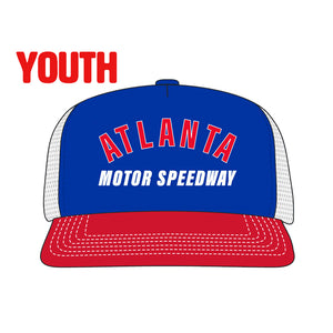 AMS Red, White, Blue Youth Flat Bill Hat