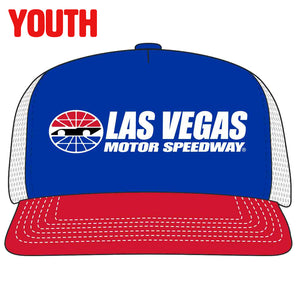 LVMS Red, White, Blue Youth Flat Bill Hat