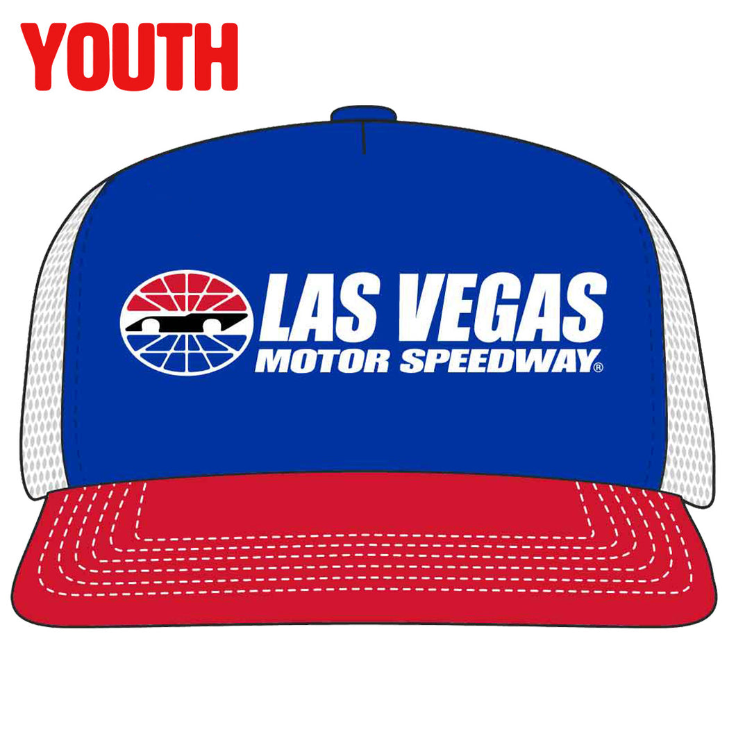 LVMS Red, White, Blue Youth Flat Bill Hat