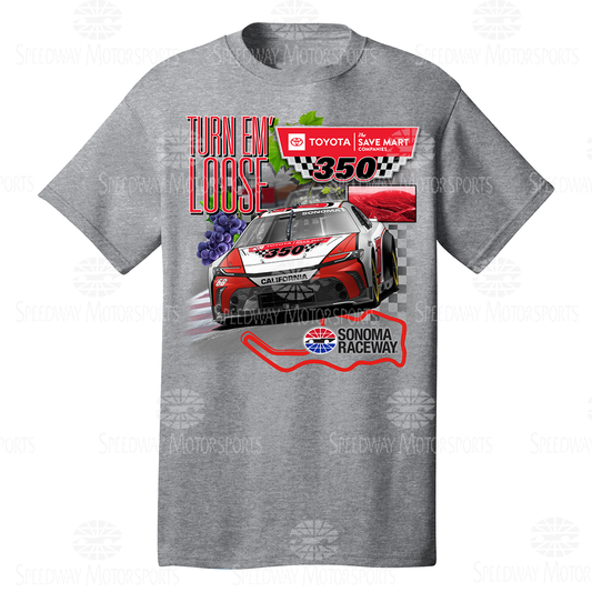 Toyota Save Mart 350 Event Tee Grey