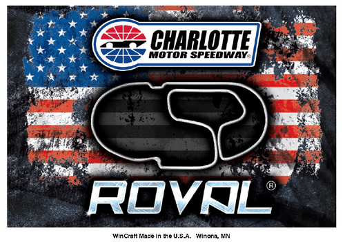 CMS DISTRESSED FLAG ROVAL MAGNET