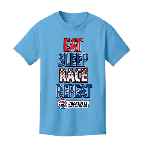 CMS BOYS EAT SLEEP RACE TEE Blue