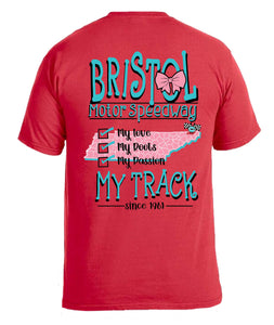 BMS LADIES MY TRACK TEE Red