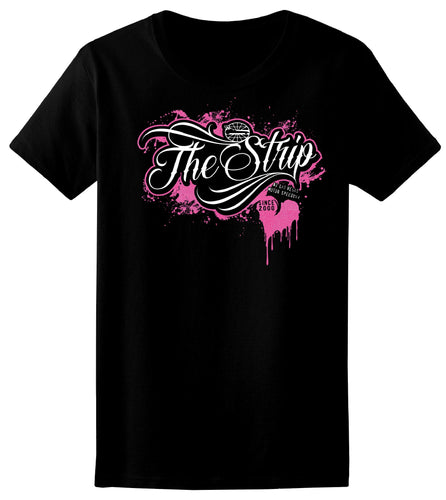 LVMS THE STRIP LADIES TEE Blk