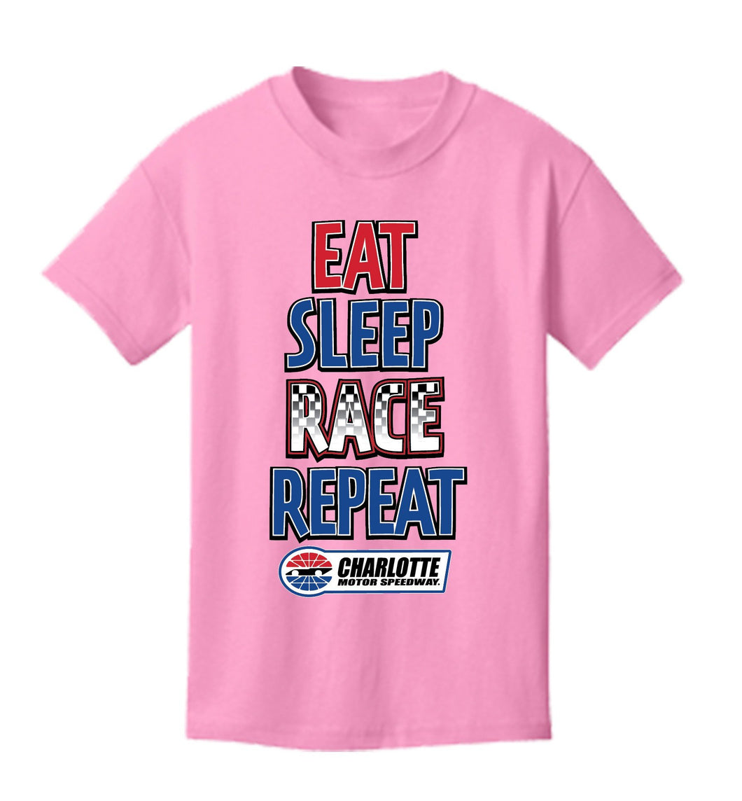 CMS  EAT SLEEP RACE TEE Pink
