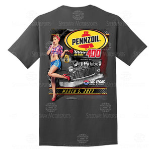 PENN400 PIN UP GIRL TEE Grey
