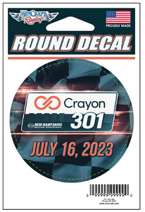 CRAYON 301 EVENT ROUND DECAL