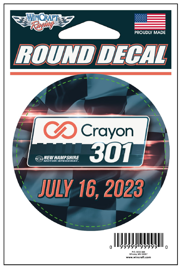 CRAYON 301 EVENT ROUND DECAL
