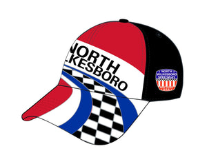 NWS RED BLACK CHECKERED BILL HAT